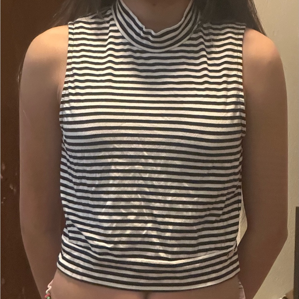 Volcom Monochrome Striped Tank Top